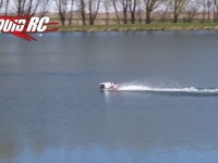 video rc truck tailwhip on water