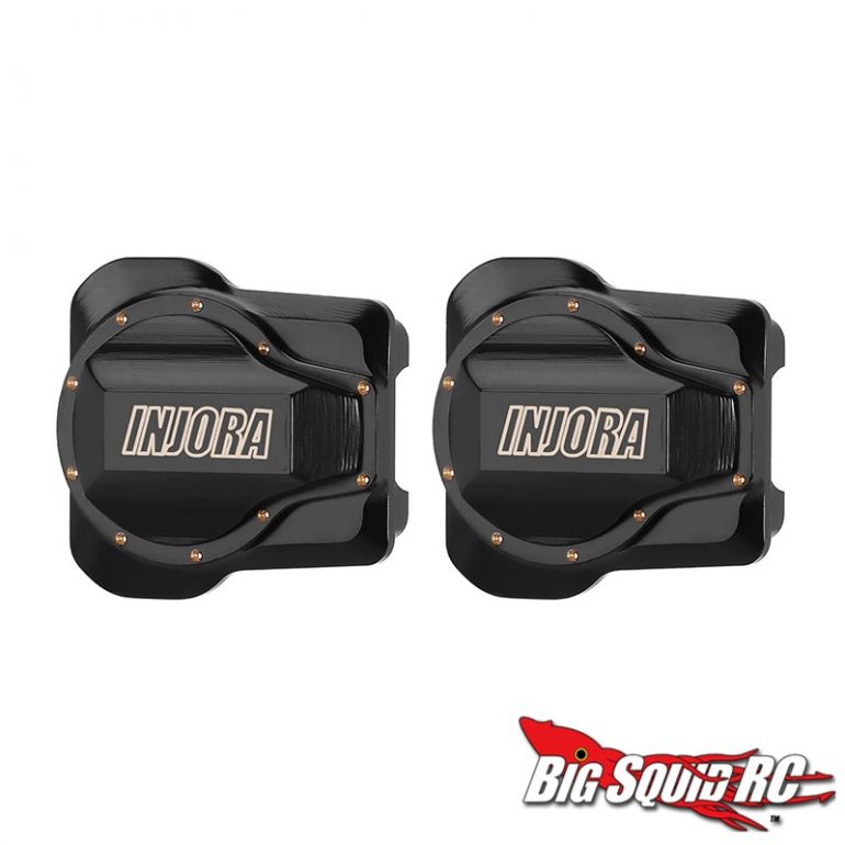 Injora 9g Black Brass Diff Covers for the TRX-4M