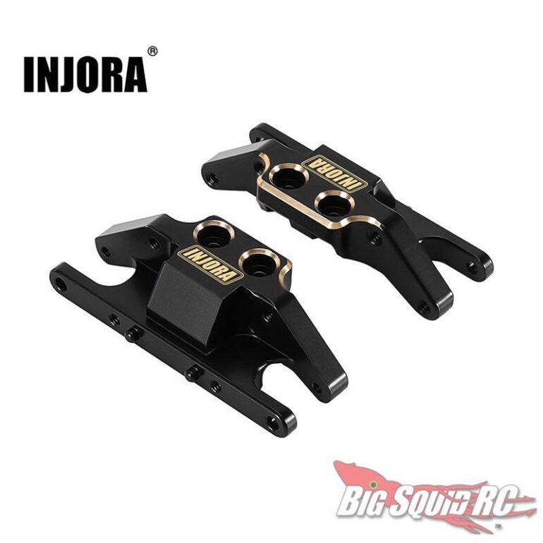 Injora Black Brass Skid Plate Transmission Mount - FMS FCX24M