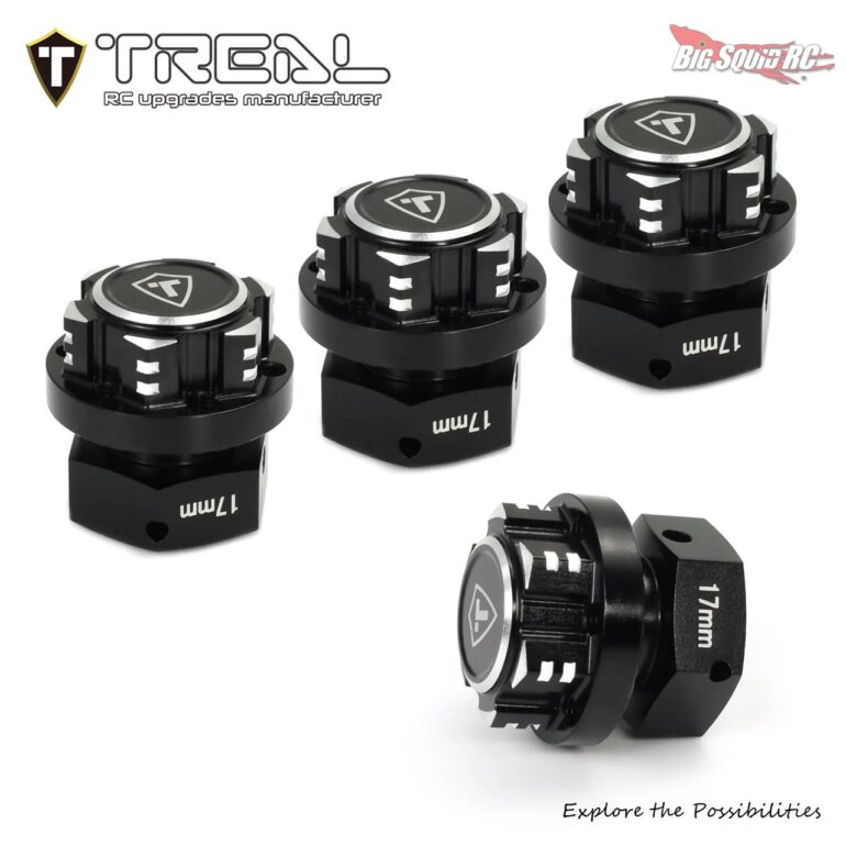 Treal 17mm Aluminum Extended Hex Hubs and Wheel Nuts - 3