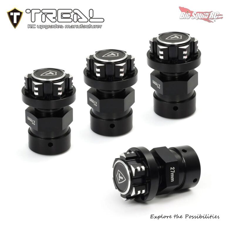 Treal Aluminum 27mm Extended Hex Hubs and Wheel Nuts - ARRMA Kraton 6S